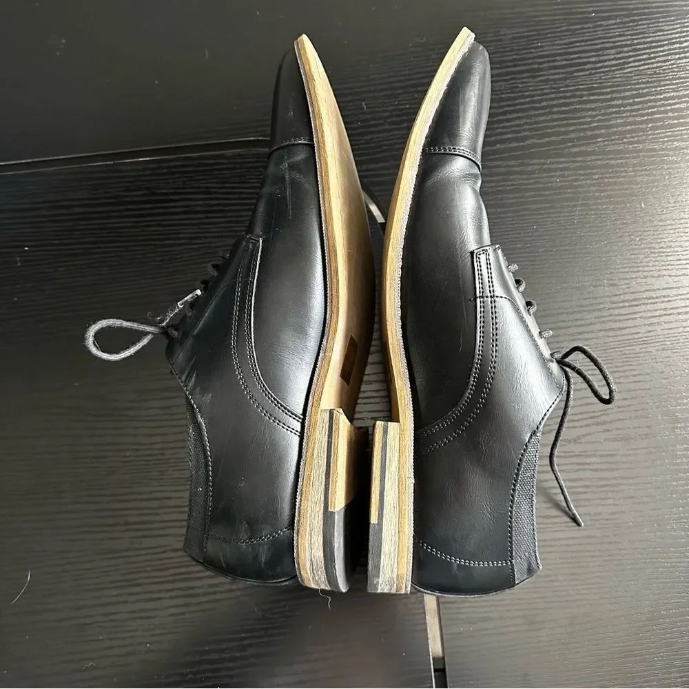 Seven 91 Leather Cap Toe Dress Lace Up Loafer, 10.5